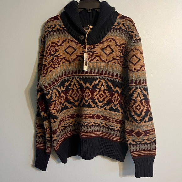 Schott NYC Multicolor Patterned Sweater - Picture 6 of 16
